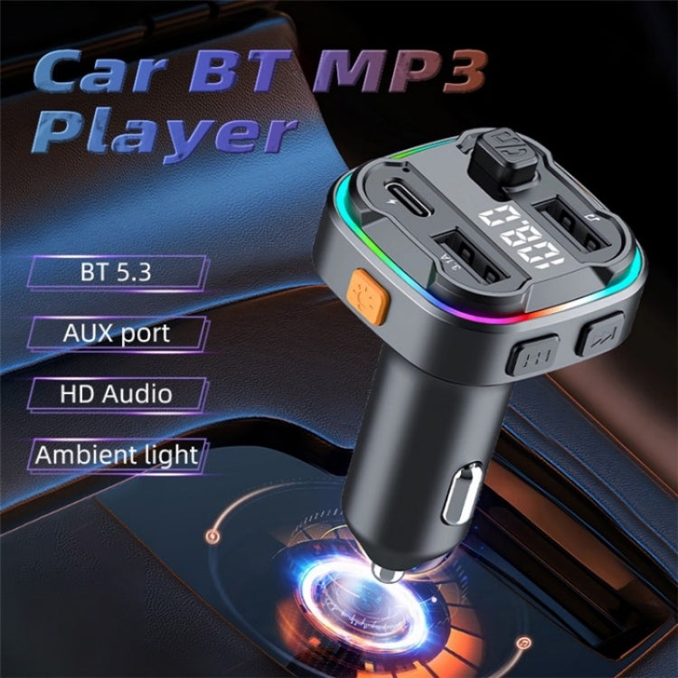 C3 Dual USB Car Charger Bluetooth Hands-free Call Adapter FM Transmitter Car MP3 Music Player