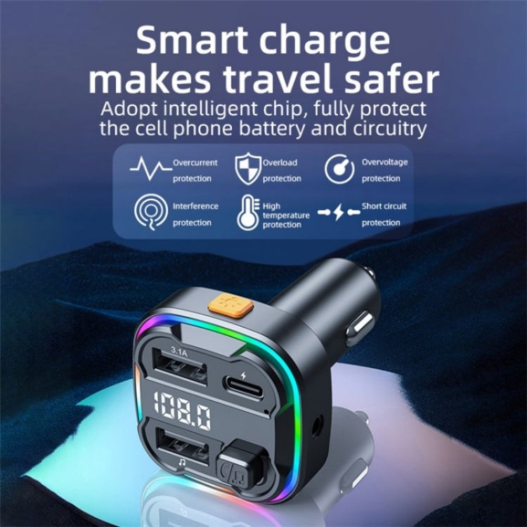 C3 Dual USB Car Charger Bluetooth Hands-free Call Adapter FM Transmitter Car MP3 Music Player ÎҵÄÉ̵ê