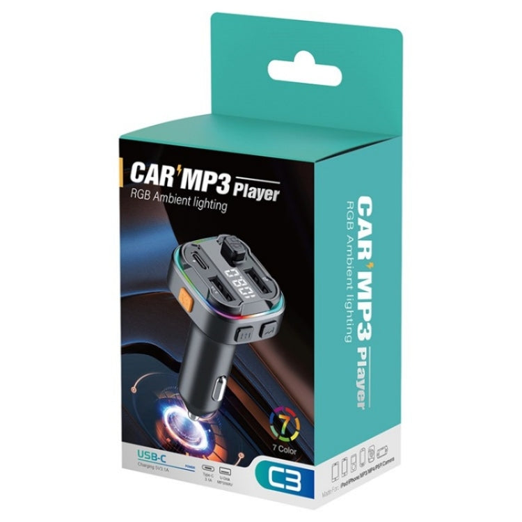 C3 Dual USB Car Charger Bluetooth Hands-free Call Adapter FM Transmitter Car MP3 Music Player ÎҵÄÉ̵ê