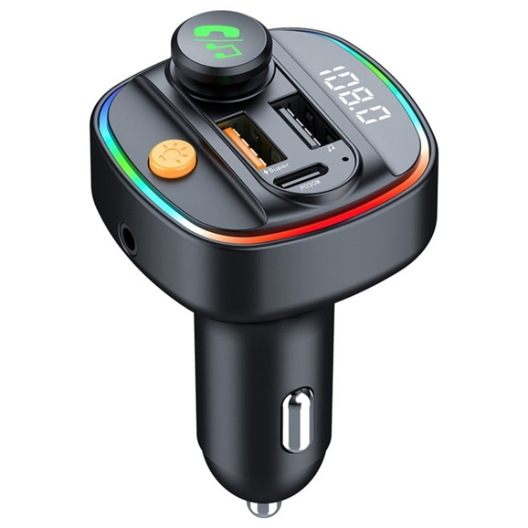 C4S Digital Display Car PD 30W+QC 3.0 Car Charger Audio MP3 Player FM Transmitter ÎҵÄÉ̵ê