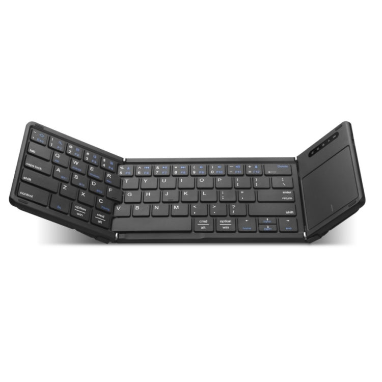 B077T With Touchpad Foldable PU Leather Wireless Bluetooth Keyboard