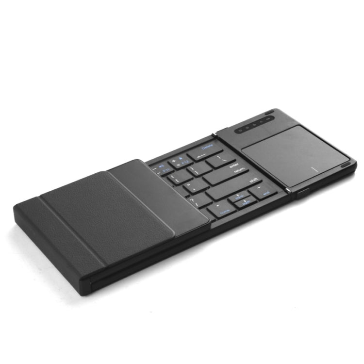 B077T With Touchpad Foldable PU Leather Wireless Bluetooth Keyboard My Store