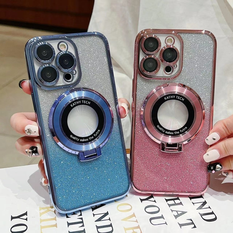 Electroplated Holder Gradient Glitter MagSafe Phone Case, Series 2