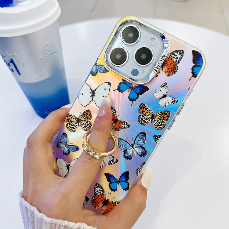 Electroplating Laser Butterfly Ring Holder Phone Case, Series 1