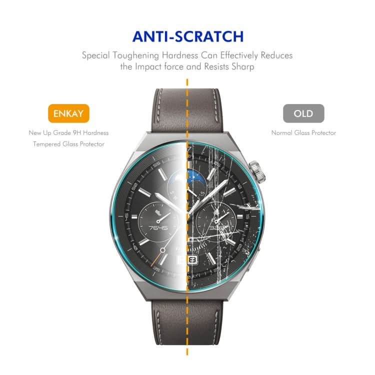 ENKAY Hat-Prince 0.2mm 9H Tempered Glass Screen Protector Watch Film