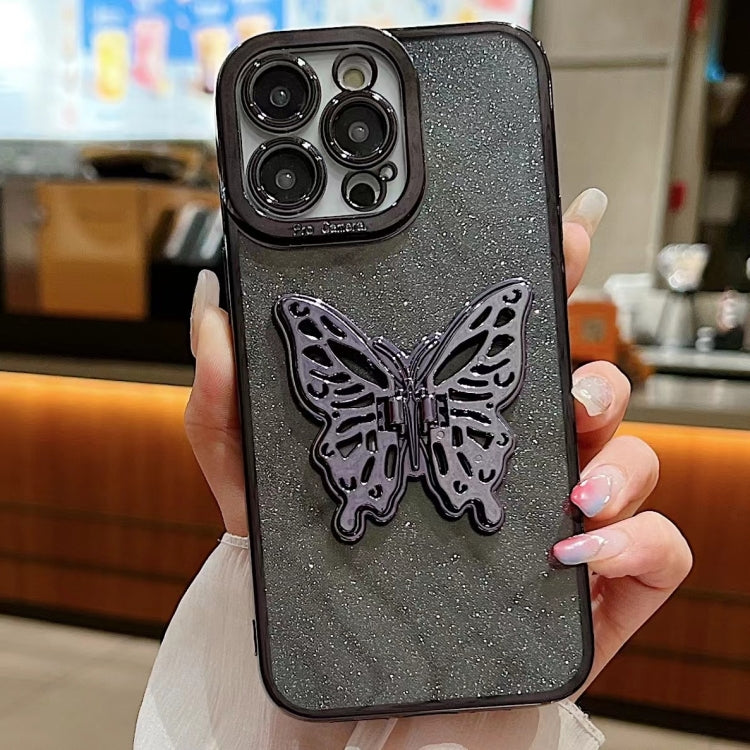 Electroplated Glitter 3D Butterfly TPU Phone Case, Series 4