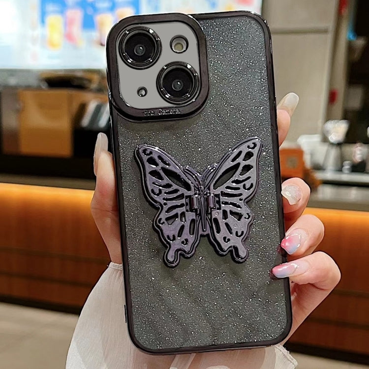 Electroplated Glitter 3D Butterfly TPU Phone Case, Series 3