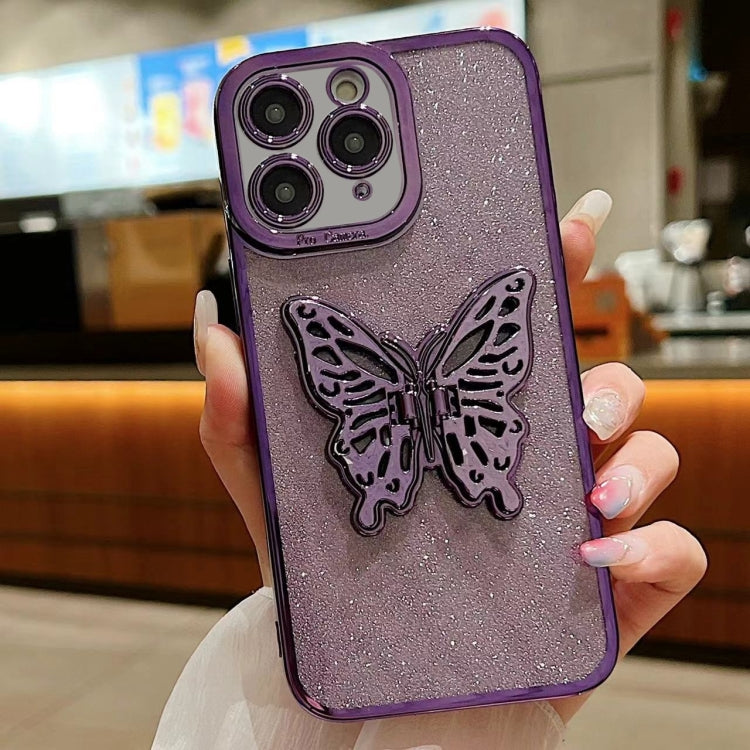 Electroplated Glitter 3D Butterfly TPU Phone Case, Series 2