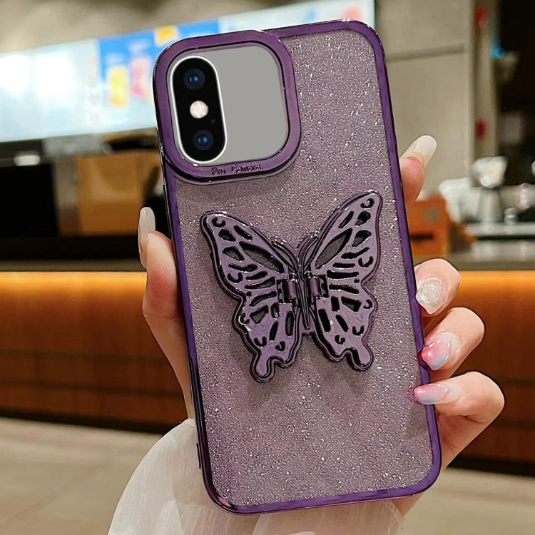 Electroplated Glitter 3D Butterfly TPU Phone Case, Series 3