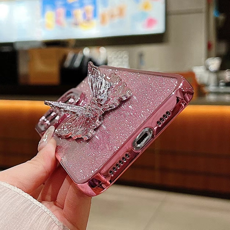 Electroplated Glitter 3D Butterfly TPU Phone Case, Series 2