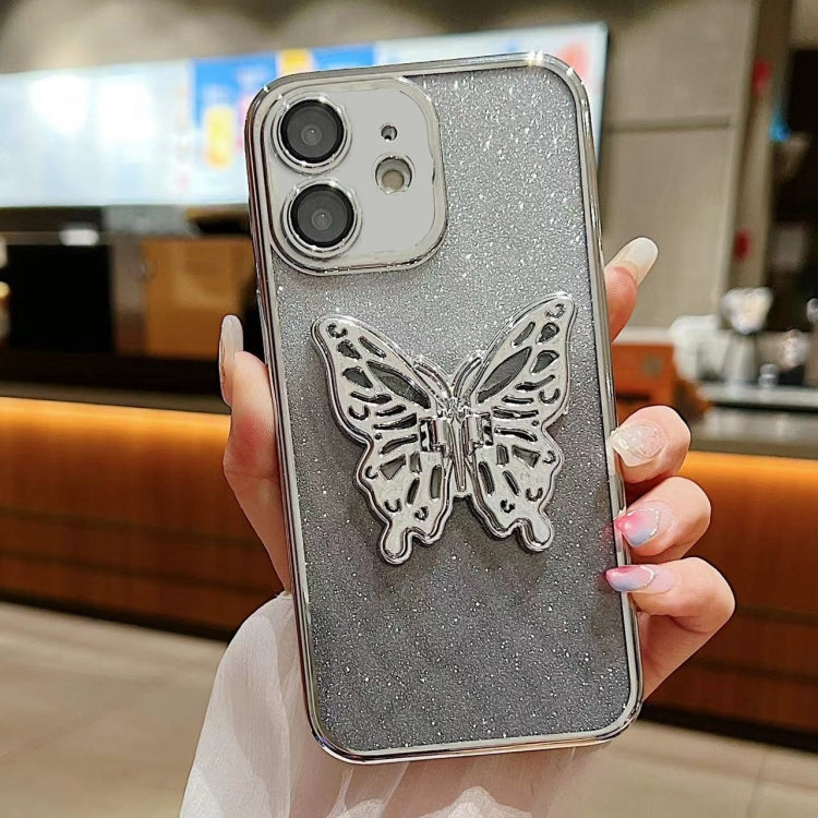 Electroplated Gradient Glitter 3D Butterfly TPU Phone Case, Series 5