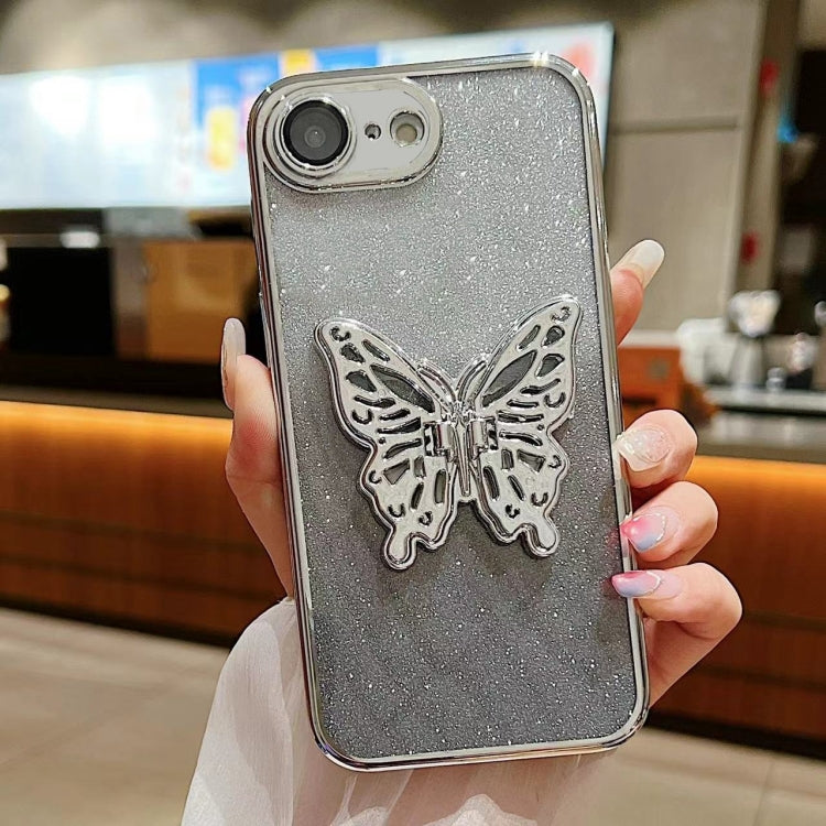 Electroplated Gradient Glitter 3D Butterfly TPU Phone Case, Series 1