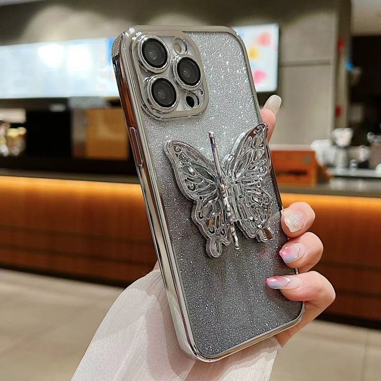 Electroplated Gradient Glitter 3D Butterfly TPU Phone Case, Series 1