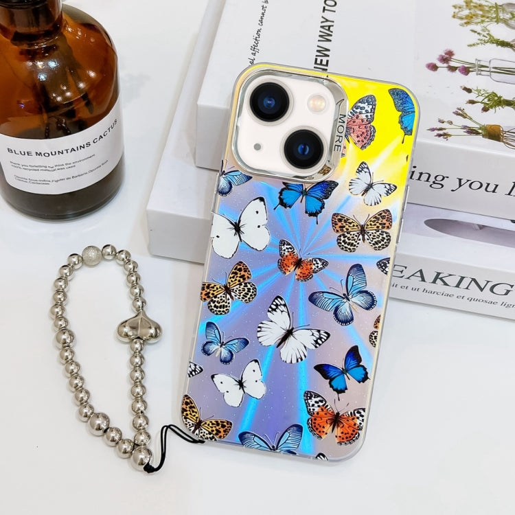 Electroplating Laser Butterfly Phone Case with Wrist Strap, Series 2