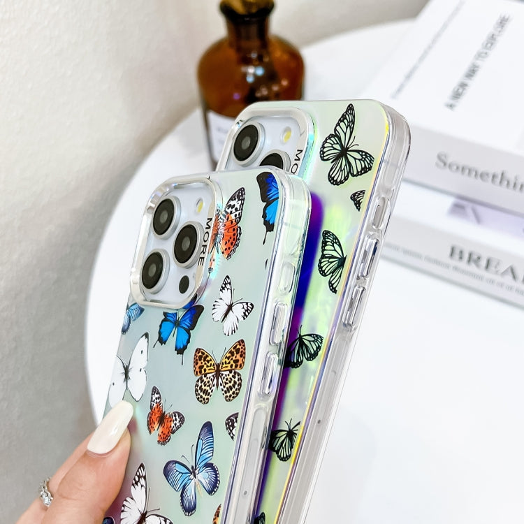 Electroplating Laser Butterfly Phone Case with Wrist Strap, Series 3