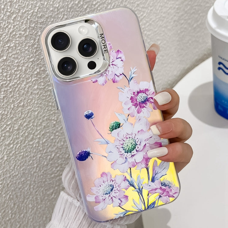 Electroplating Laser Flower Texture TPU Phone Case, Series 5