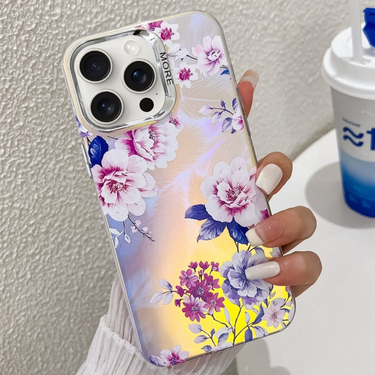 Electroplating Laser Flower Texture TPU Phone Case, Series 5