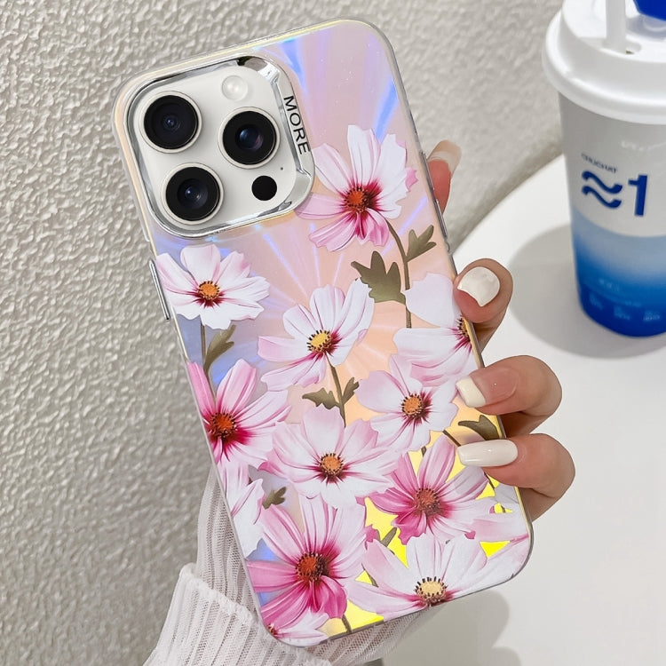 Electroplating Laser Flower Texture TPU Phone Case, Series 5