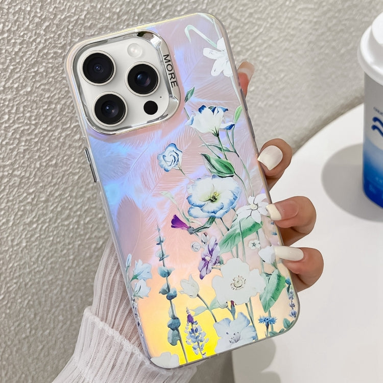 Electroplating Laser Flower Texture TPU Phone Case, Series 5