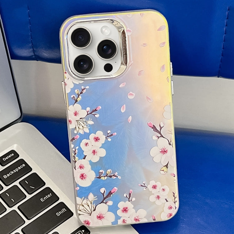 Electroplating Laser Flower Texture TPU Phone Case, Series 7