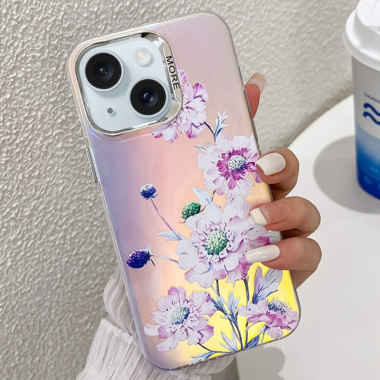 Electroplating Laser Flower Texture TPU Phone Case, Series 3