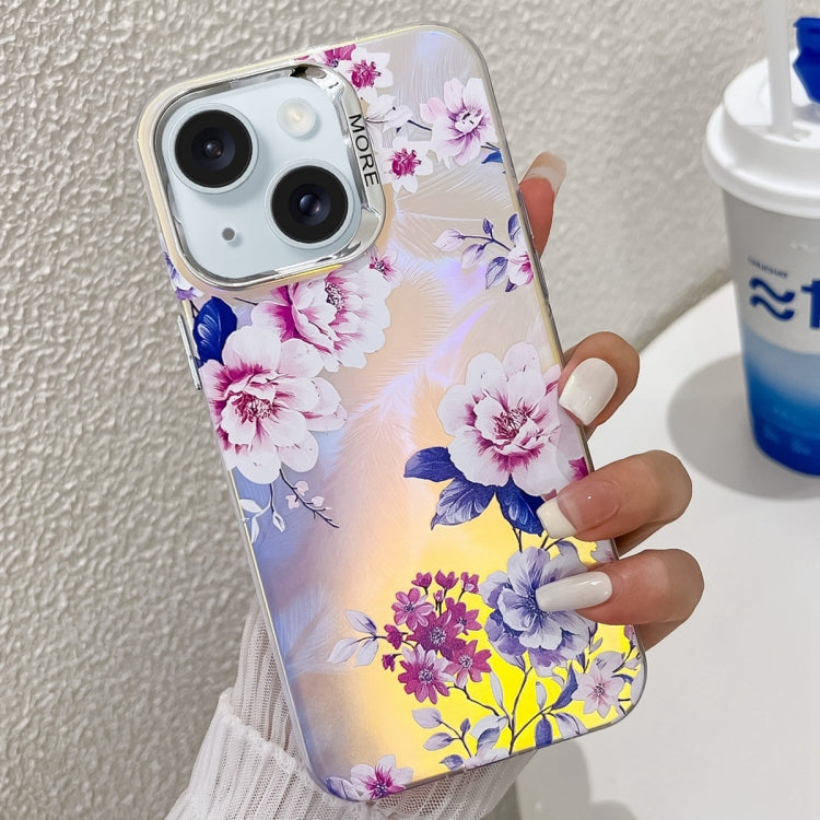 Electroplating Laser Flower Texture TPU Phone Case, Series 3