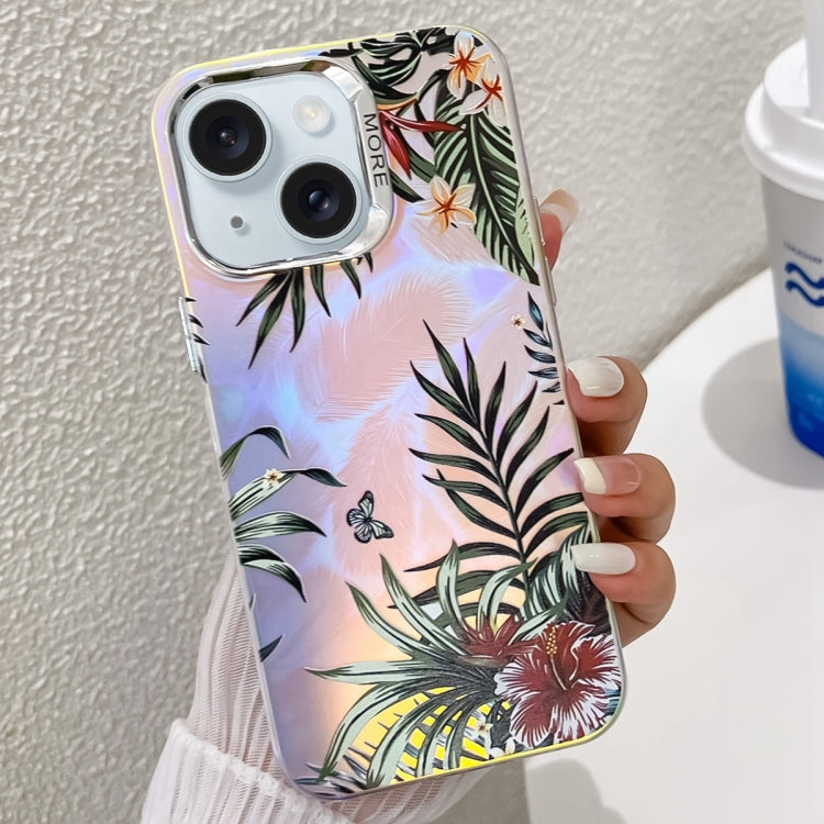 Electroplating Laser Flower Texture TPU Phone Case, Series 3