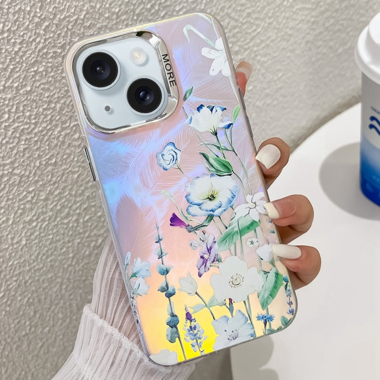 Electroplating Laser Flower Texture TPU Phone Case, Series 3