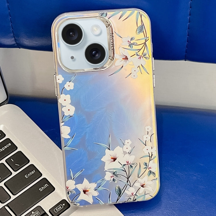 Electroplating Laser Flower Texture TPU Phone Case, Series 3