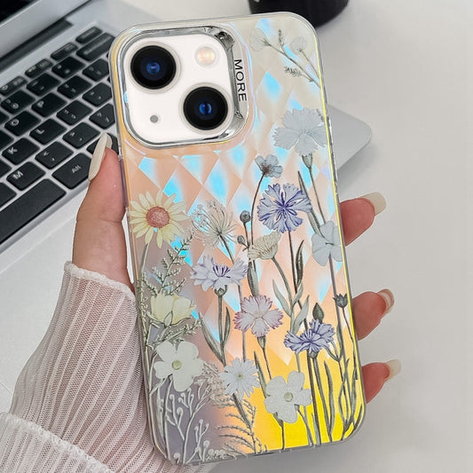 Electroplating Laser Flower Texture TPU Phone Case, Series 8