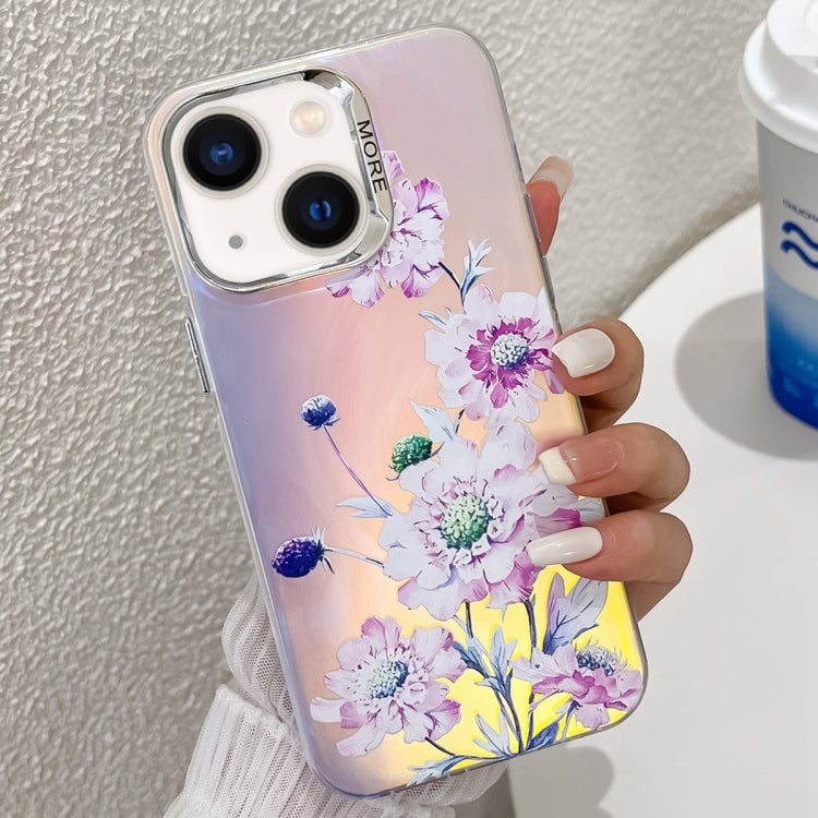 Electroplating Laser Flower Texture TPU Phone Case, Series 8