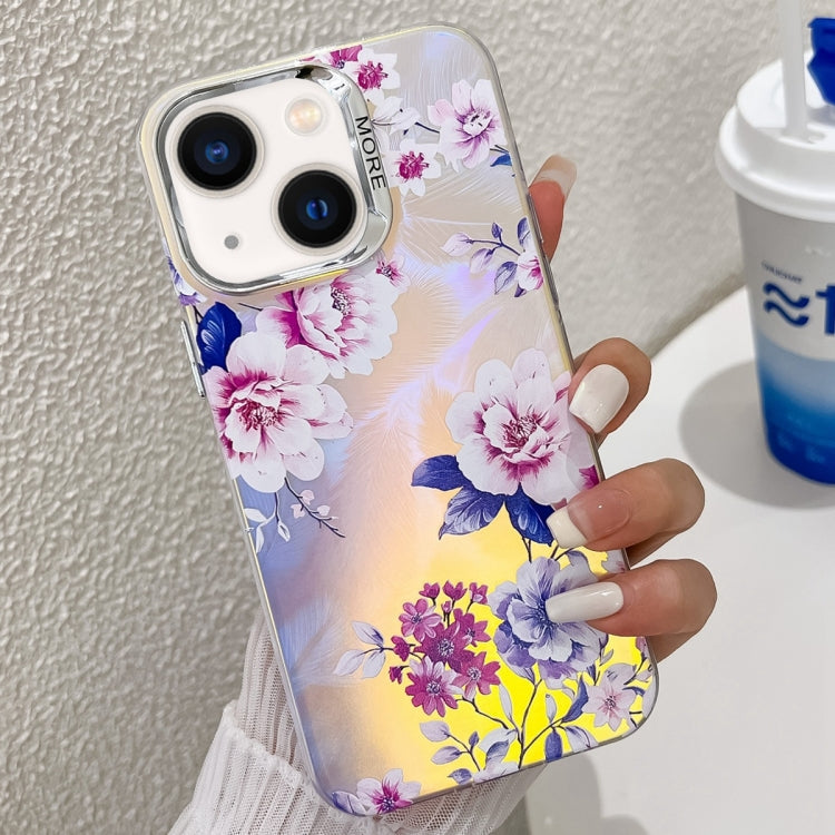 Electroplating Laser Flower Texture TPU Phone Case, Series 8