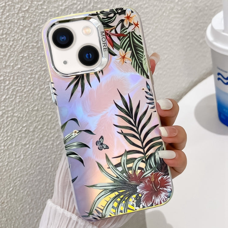 Electroplating Laser Flower Texture TPU Phone Case, Series 8