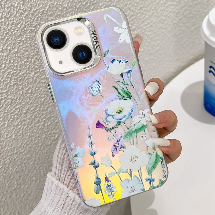 Electroplating Laser Flower Texture TPU Phone Case, Series 8