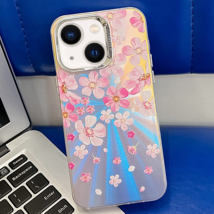 Electroplating Laser Flower Texture TPU Phone Case, Series 8