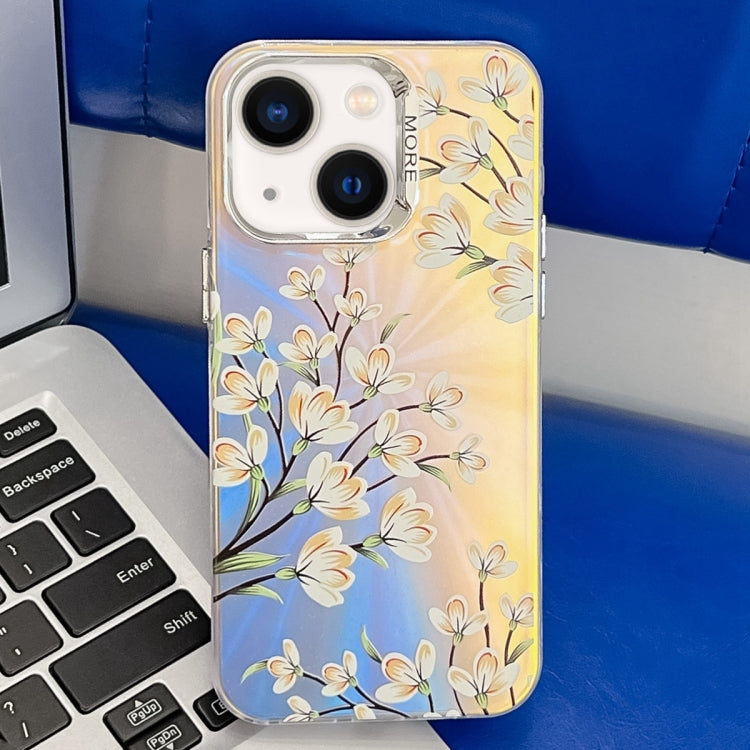 Electroplating Laser Flower Texture TPU Phone Case, Series 8