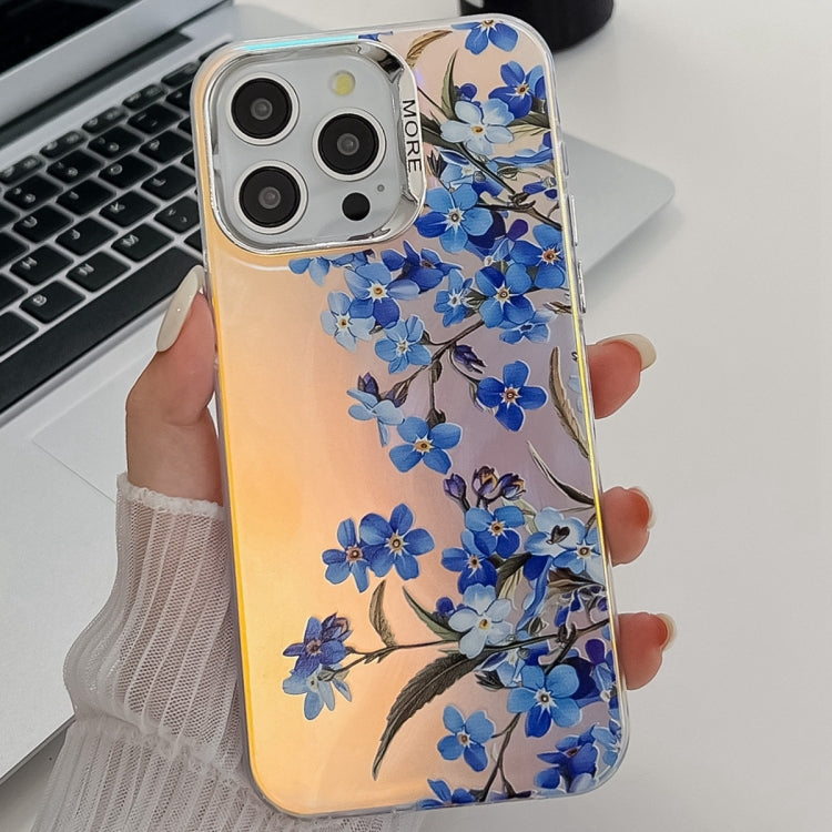 Electroplating Laser Flower Texture TPU Phone Case, Series 6