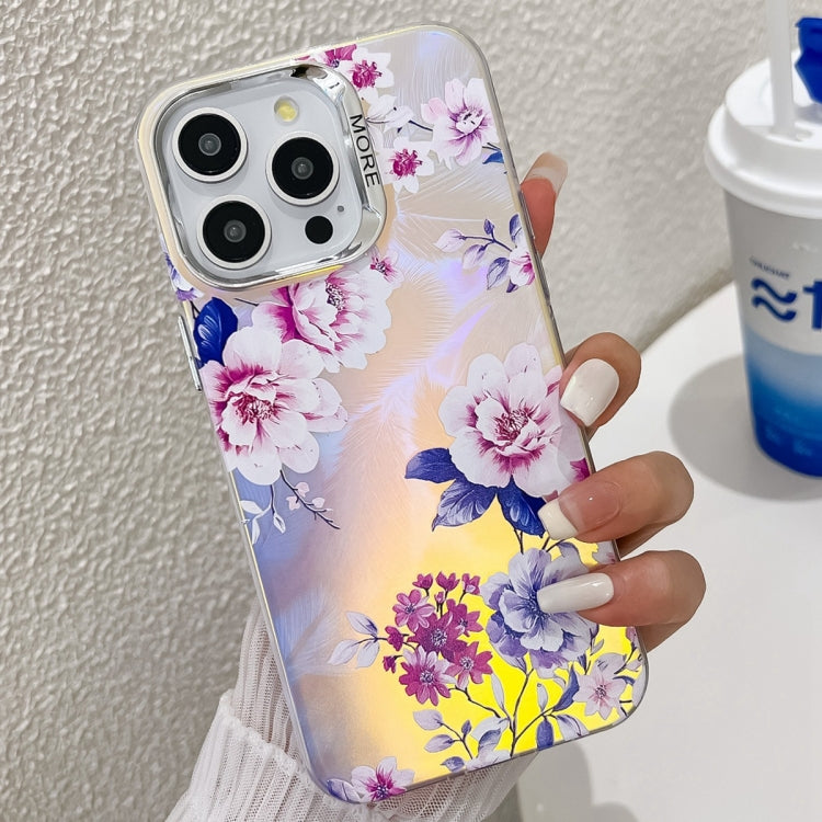 Electroplating Laser Flower Texture TPU Phone Case, Series 6