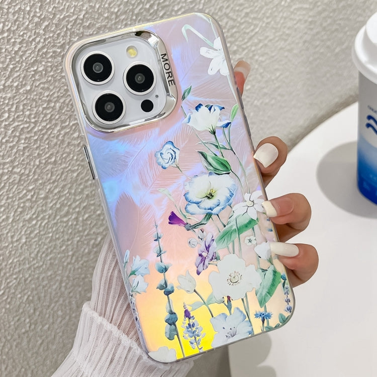 Electroplating Laser Flower Texture TPU Phone Case, Series 6