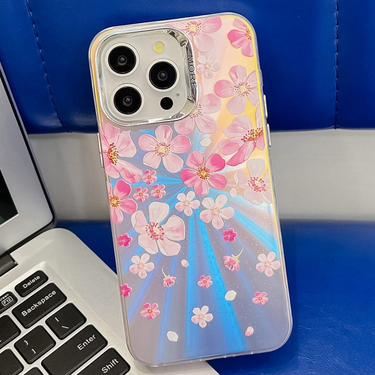 Electroplating Laser Flower Texture TPU Phone Case, Series 6