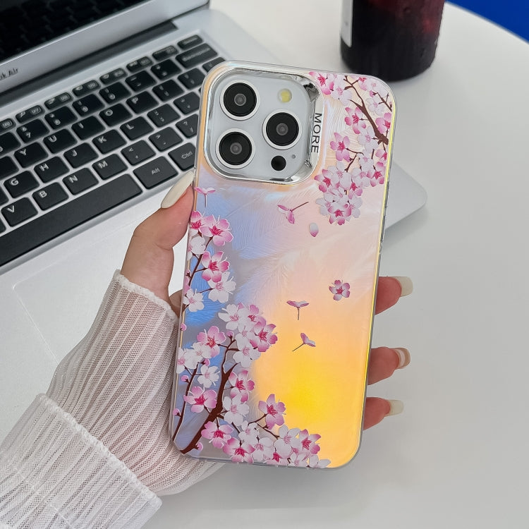 Electroplating Laser Flower Texture TPU Phone Case, Series 11