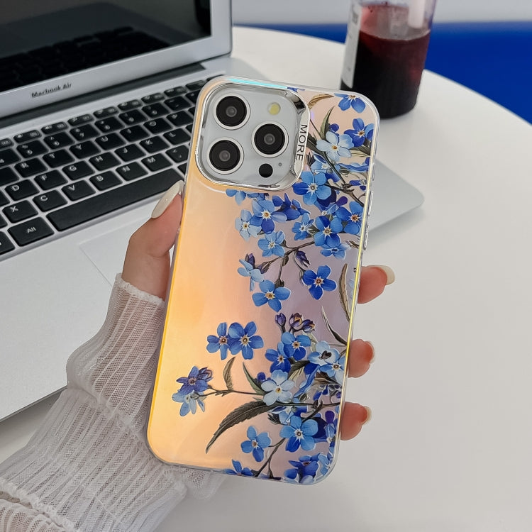 Electroplating Laser Flower Texture TPU Phone Case, Series 11