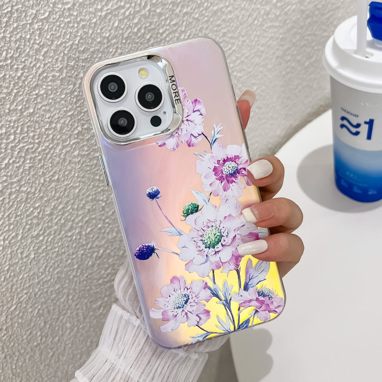 Electroplating Laser Flower Texture TPU Phone Case, Series 11