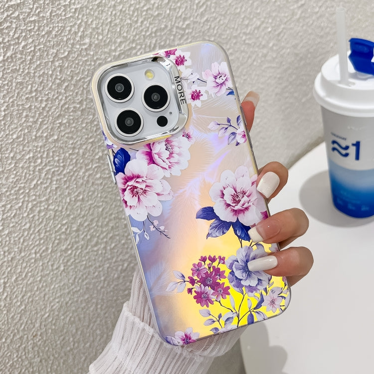 Electroplating Laser Flower Texture TPU Phone Case, Series 11