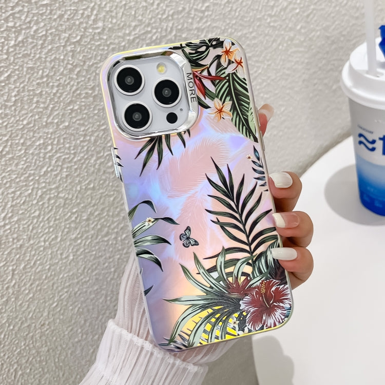 Electroplating Laser Flower Texture TPU Phone Case, Series 11