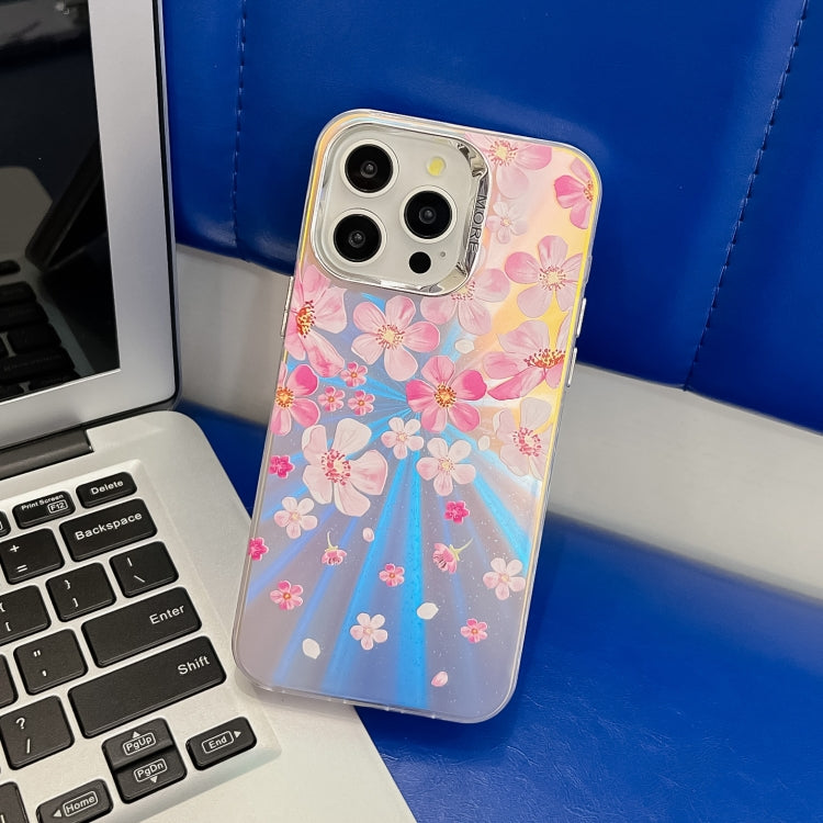 Electroplating Laser Flower Texture TPU Phone Case, Series 11