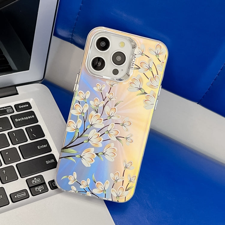 Electroplating Laser Flower Texture TPU Phone Case, Series 11