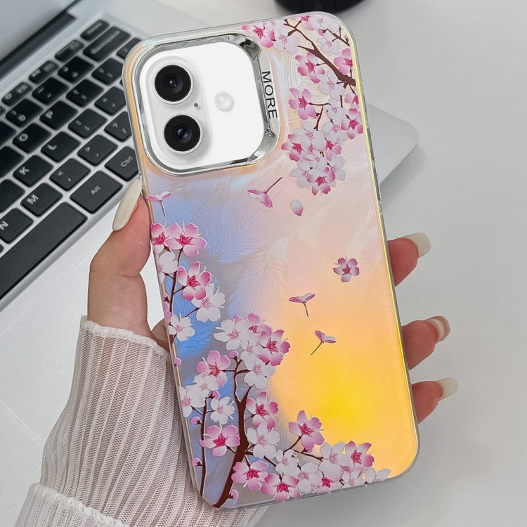 Electroplating Laser Flower Texture TPU Phone Case, Series 2