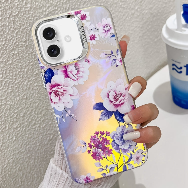 Electroplating Laser Flower Texture TPU Phone Case, Series 2