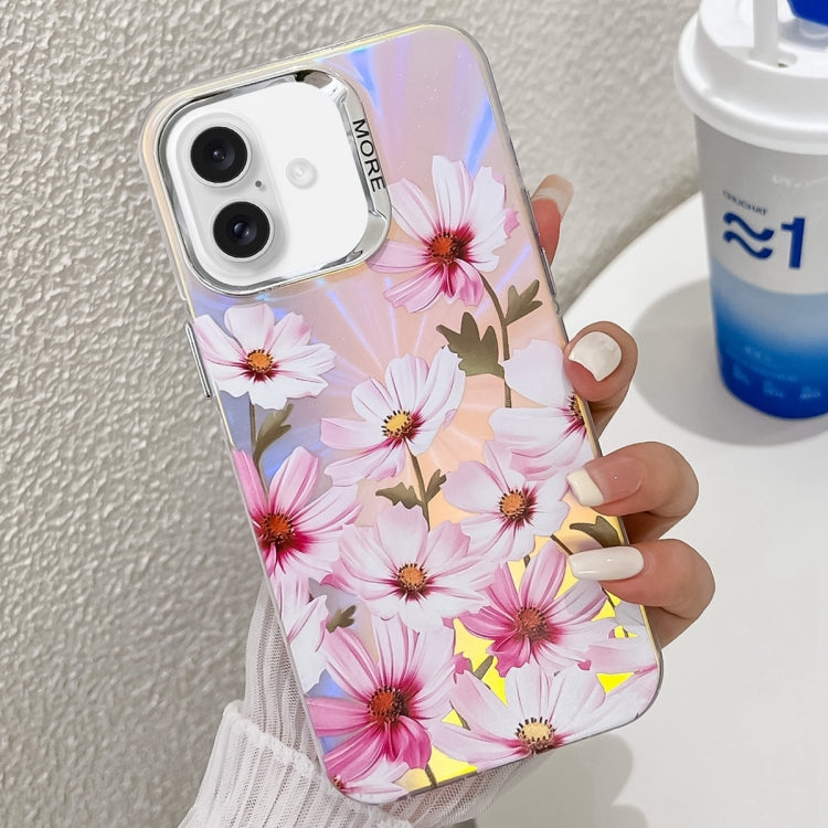 Electroplating Laser Flower Texture TPU Phone Case, Series 2